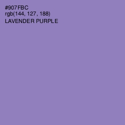 #907FBC - Lavender Purple Color Image