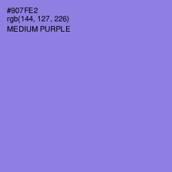 #907FE2 - Medium Purple Color Image