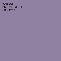 #9080A1 - Manatee Color Image