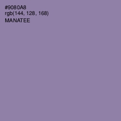 #9080A8 - Manatee Color Image