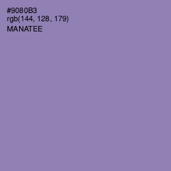 #9080B3 - Manatee Color Image