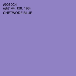 #9080C4 - Chetwode Blue Color Image