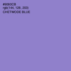 #9080CB - Chetwode Blue Color Image