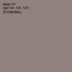 #90817F - Stonewall Color Image