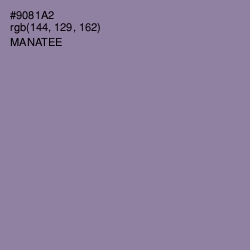 #9081A2 - Manatee Color Image