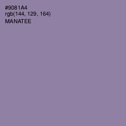 #9081A4 - Manatee Color Image