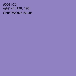 #9081C3 - Chetwode Blue Color Image