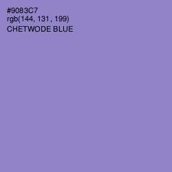 #9083C7 - Chetwode Blue Color Image