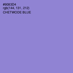 #9083D4 - Chetwode Blue Color Image