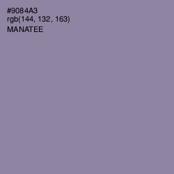 #9084A3 - Manatee Color Image