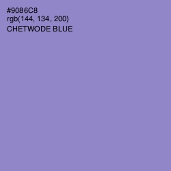 #9086C8 - Chetwode Blue Color Image