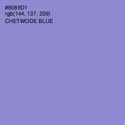 #9089D1 - Chetwode Blue Color Image