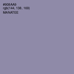 #908AA9 - Manatee Color Image