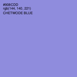 #908CDD - Chetwode Blue Color Image