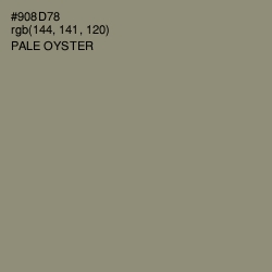 #908D78 - Pale Oyster Color Image