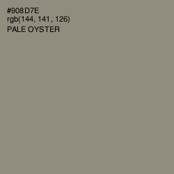 #908D7E - Pale Oyster Color Image