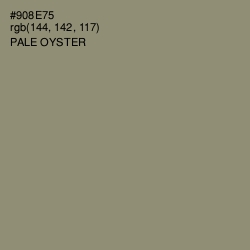 #908E75 - Pale Oyster Color Image