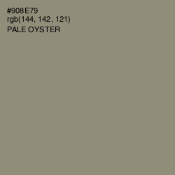 #908E79 - Pale Oyster Color Image