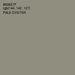 #908E7F - Pale Oyster Color Image