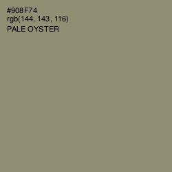 #908F74 - Pale Oyster Color Image