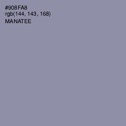 #908FA8 - Manatee Color Image