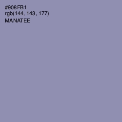 #908FB1 - Manatee Color Image