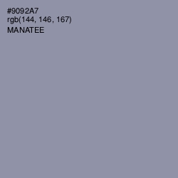 #9092A7 - Manatee Color Image