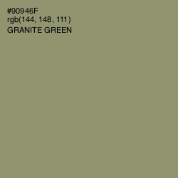 #90946F - Granite Green Color Image