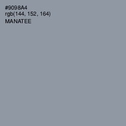 #9098A4 - Manatee Color Image