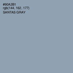 #90A2B1 - Santas Gray Color Image