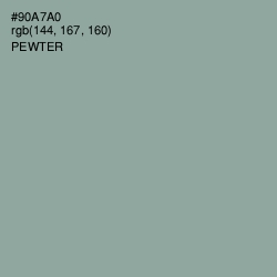 #90A7A0 - Pewter Color Image