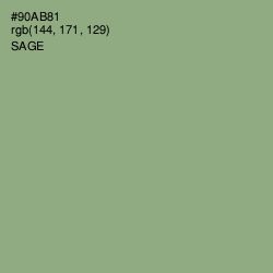 #90AB81 - Sage Color Image