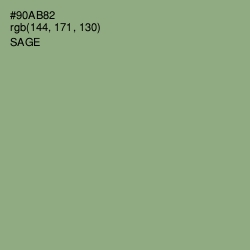 #90AB82 - Sage Color Image