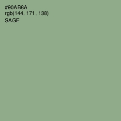 #90AB8A - Sage Color Image