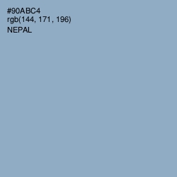 #90ABC4 - Nepal Color Image