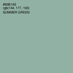 #90B1A3 - Summer Green Color Image