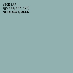 #90B1AF - Summer Green Color Image