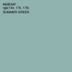 #90B3AF - Summer Green Color Image