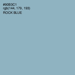 #90B3C1 - Rock Blue Color Image