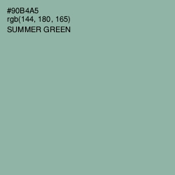 #90B4A5 - Summer Green Color Image