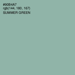 #90B4A7 - Summer Green Color Image