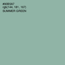 #90B5A7 - Summer Green Color Image