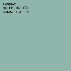 #90B6AC - Summer Green Color Image