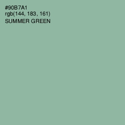 #90B7A1 - Summer Green Color Image