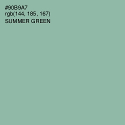 #90B9A7 - Summer Green Color Image