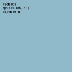 #90B9C9 - Rock Blue Color Image
