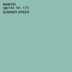 #90BFB1 - Summer Green Color Image