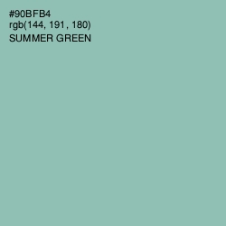 #90BFB4 - Summer Green Color Image