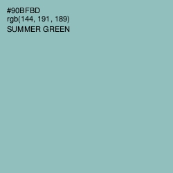 #90BFBD - Summer Green Color Image