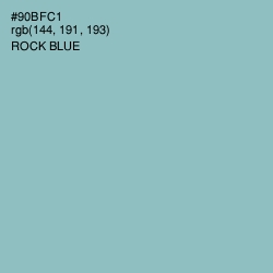 #90BFC1 - Rock Blue Color Image